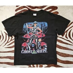 Vintage Ghost In The Shell Anime Shirt Double Sided Single Stitch Sz XL